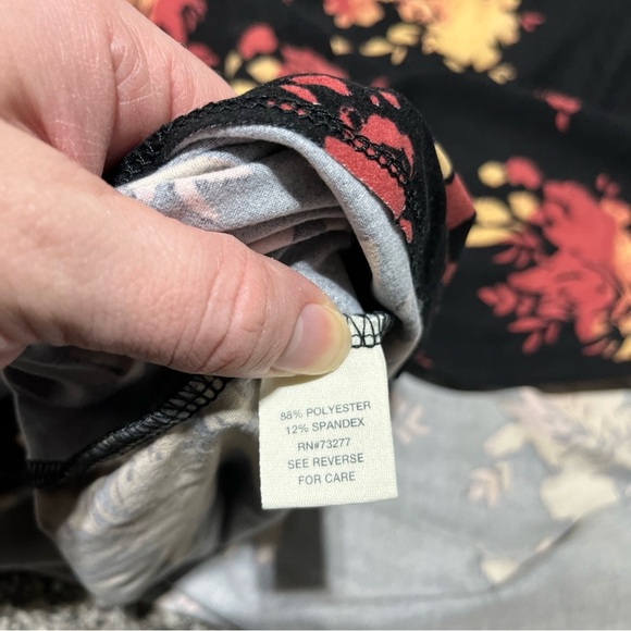 Mudd Long Sleeve Multi Color Floral Print Cold Shoulder Swing Dress NWT Size M - Picture 7 of 9